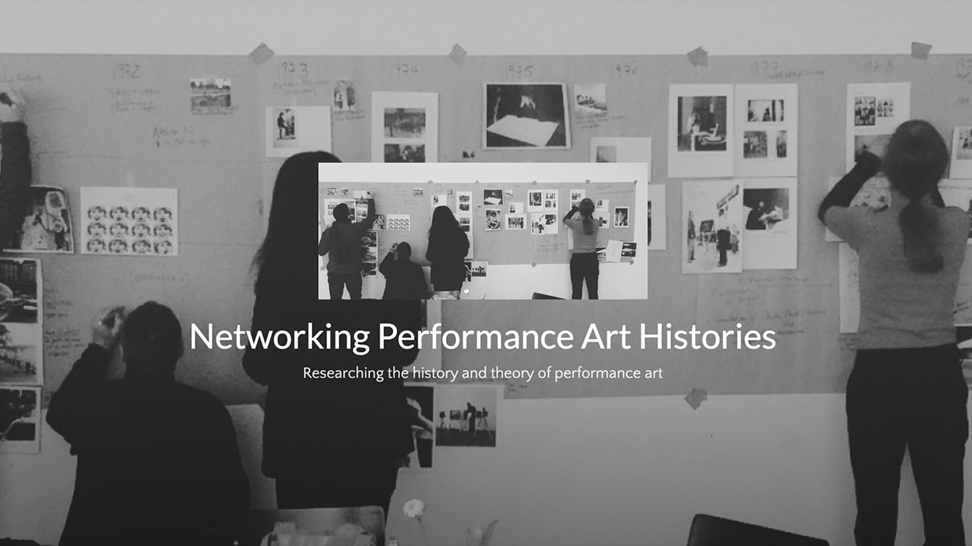 Networking Performance Art Histories